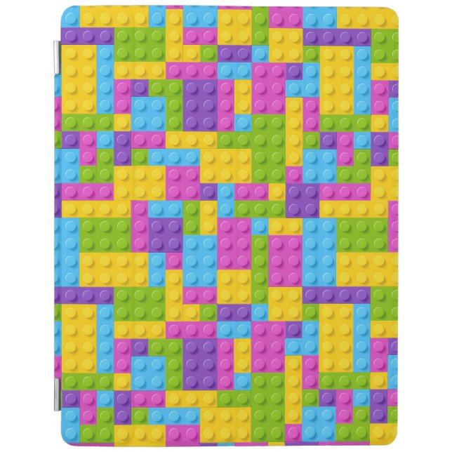 Plastic Construction Blocks Pattern iPad Smart Cover (Front)