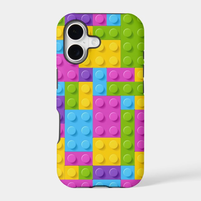 Plastic Construction Blocks Pattern Iphone Case (Back)