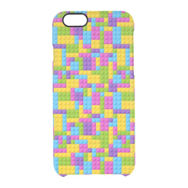 Plastic Construction Blocks Pattern Uncommon iPhone Case (Back)