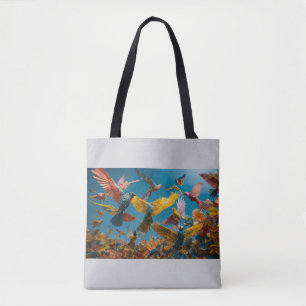 Plastic Flight: Dreams in Synthetic Sky Tote Bag