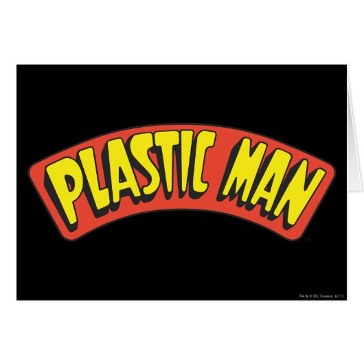 Plastic Man Logo Cards (Front Horizontal)