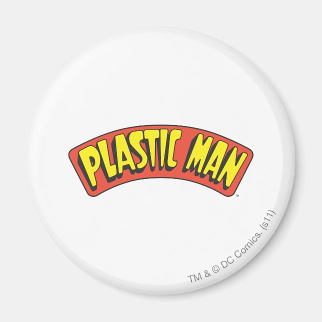 Plastic Man Logo Magnet (Front)