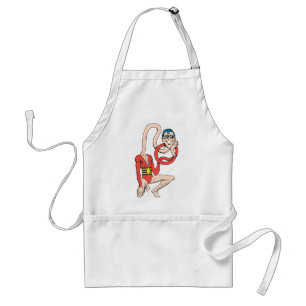 Plastic Man Rubberneck Pose Adult Apron