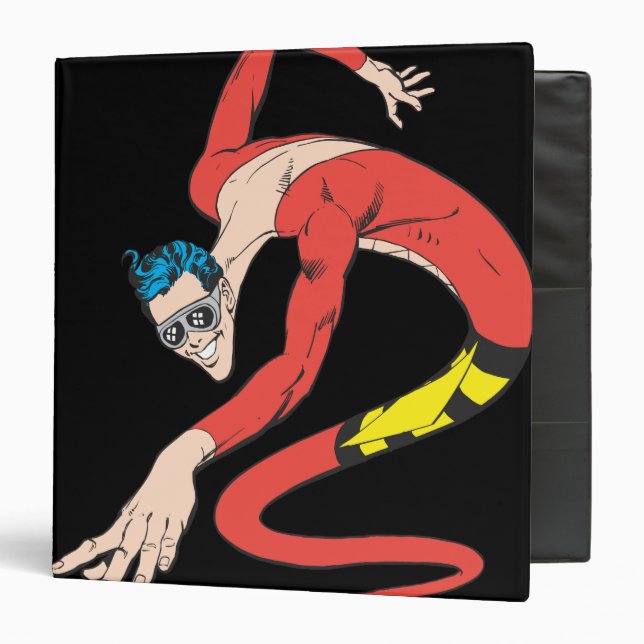 Plastic Man Shape-Shifts 3 Ring Binder (Front/Inside)