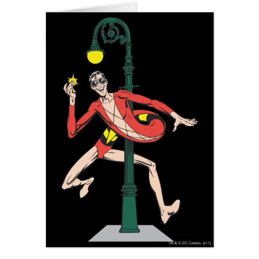 Plastic Man Wraps Streetlamp Cards (Front)