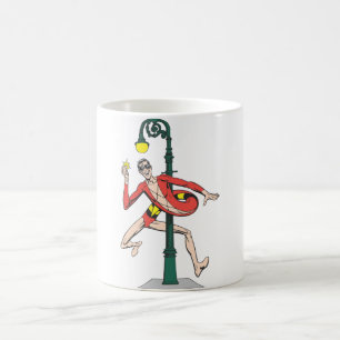 Plastic Man Wraps Streetlamp Coffee Mug