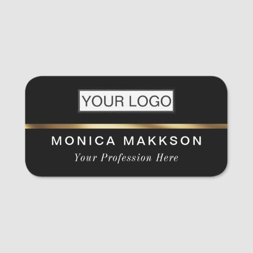 Plastic Name Tag Magnetic or Pin Custom Logo