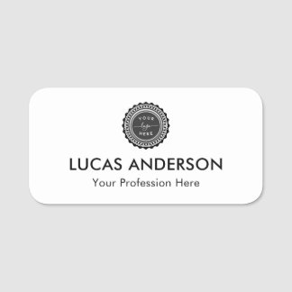 Plastic Name Tag Magnetic or Pin Custom Logo