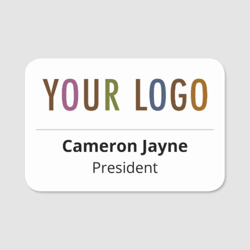 Plastic Name Tag Magnetic or Pin Custom Logo Plastic Name Tag Magnetic or Pin Custom Logo