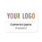 Plastic Name Tag Magnetic or Pin Custom Logo