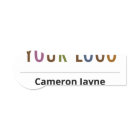 Plastic Name Tag Magnetic or Pin Custom Logo