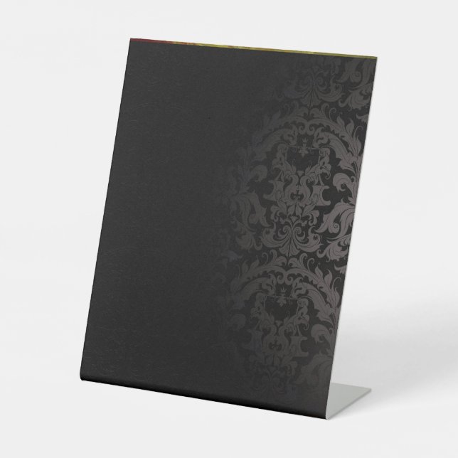 Plastic Pedestal Sign | Elegant Display Décor (Front)