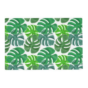 Plastic Placemat-Tropical Leaves Placemat