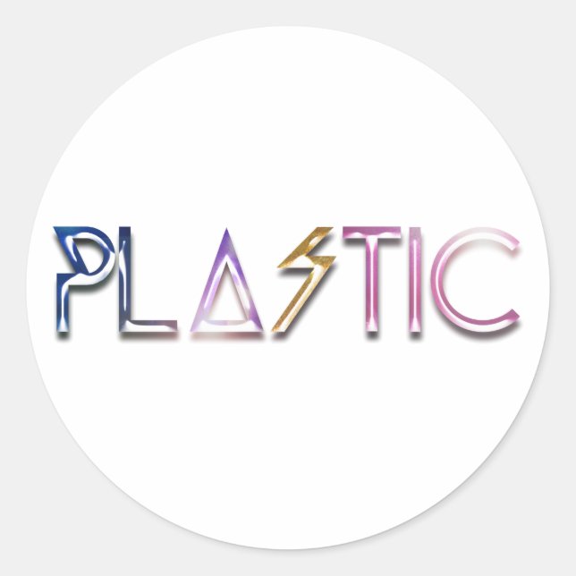 Plastic Round Sticker (Front)