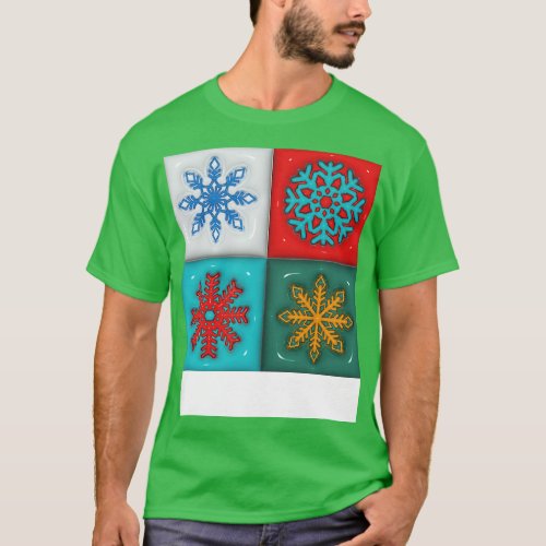 Plastic snowflakes T_Shirt