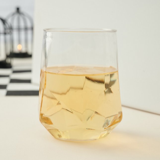 Plastic Stemless Wine Glasses, 14 oz. (Front)