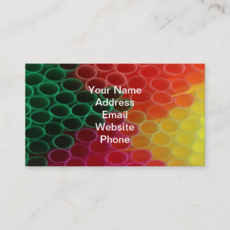 Plastic Straws  Business Card