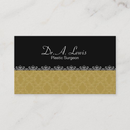 Plastic Surgeon Business Card - Lace