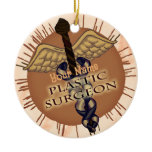 Plastic Surgeon Caduceus Ceramic Ornament