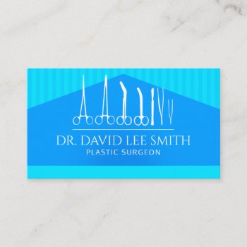 Plastic Surgeon / Doctor / Surgeon Assistant Busin Business Card by AmazingDesignStore at Zazzle
