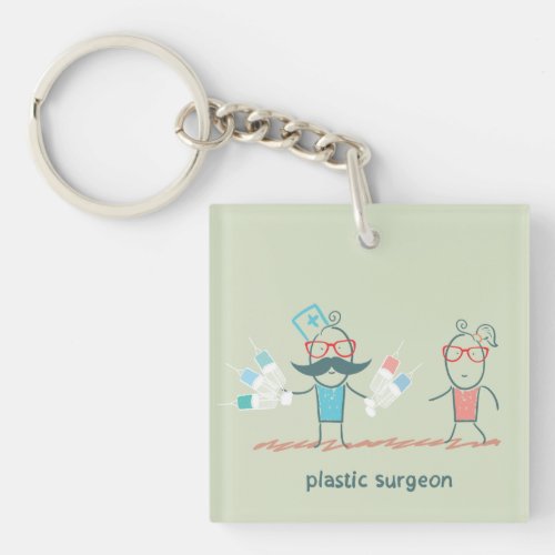 Plastic Surgeon Keychain
