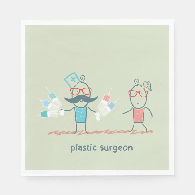 Plastic Surgeon Napkins (Front)