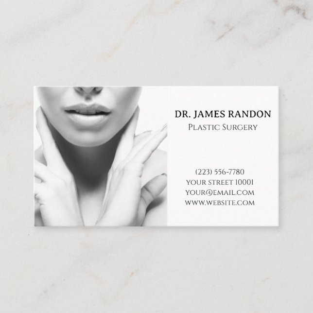 Plastic Surgery Business Card (Front)