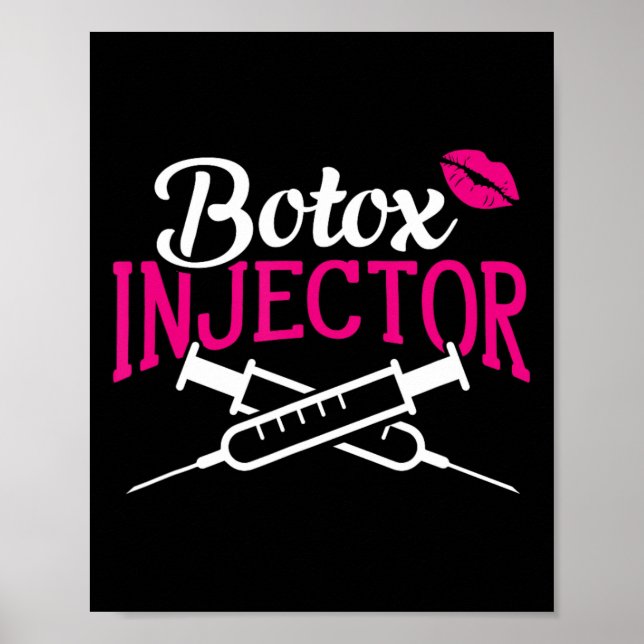 Plastic Surgery Cosmetic Nurse Lips Injector Botox Poster (Front)