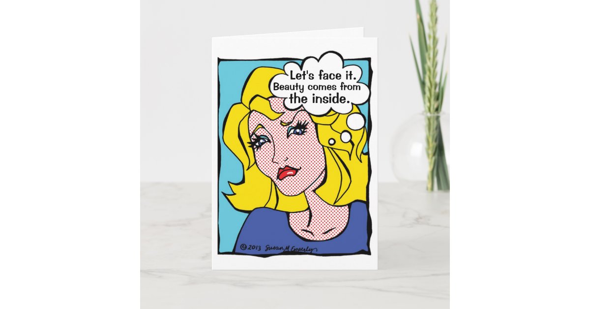 Plastic Surgery Get Well Funny Comic Book Woman Card Zazzle Com