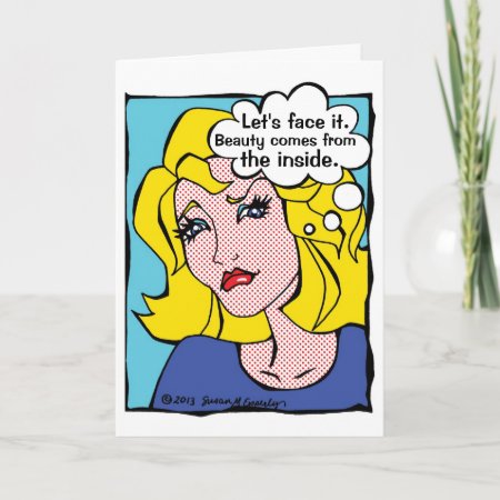 Plastic Surgery Get Well Funny Comic Book Woman Card