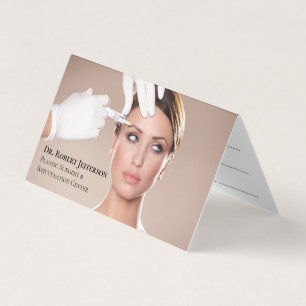 Plastic Surgery & Rejuvenation Center Appointment  Business Card