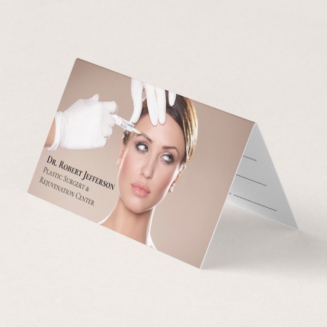 Plastic Surgery & Rejuvenation Center Appointment  Business Card (Front)