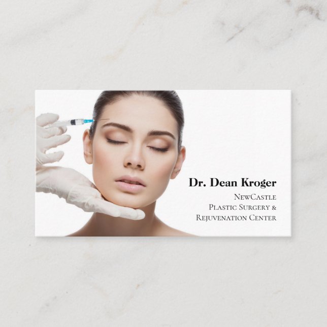 Plastic Surgery & Rejuvenation Center Business Card (Front)