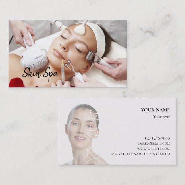 Plastic Surgery & Rejuvenation Center Business Card (Front/Back)