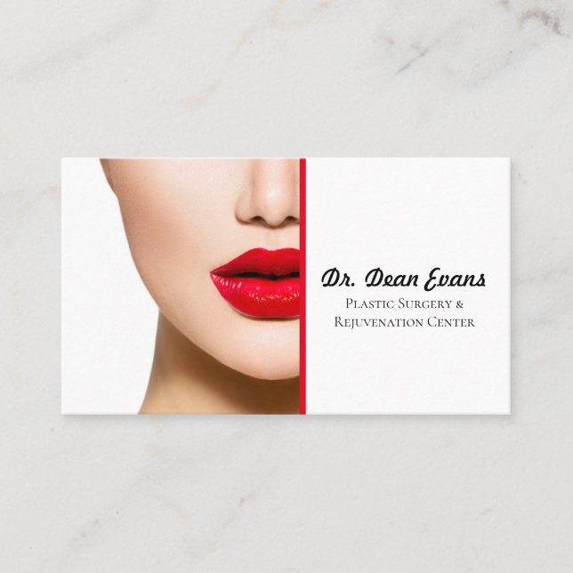 Plastic Surgery & Rejuvenation Center Business Card (Front)