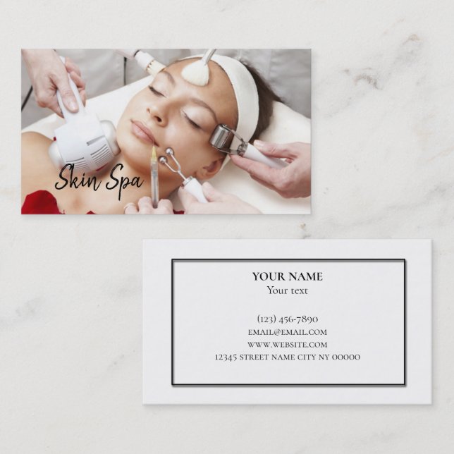 Plastic Surgery & Rejuvenation Center Business Card (Front/Back)