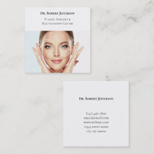 Plastic Surgery & Rejuvenation Center Square Business Card