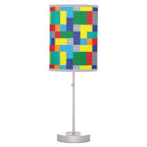 Plastic Toy Bricks Building Blocks Table Lamp Plastic Toy Bricks Building Blocks Table Lamp