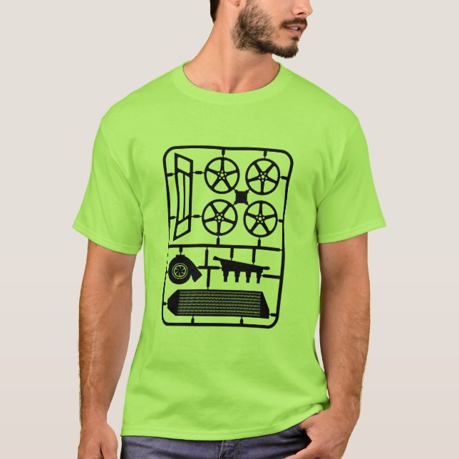 plastic toy kit viggen_black T-Shirt (Front)