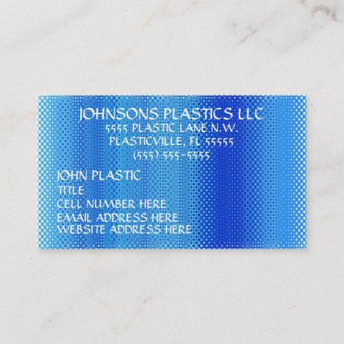 Plastics Company Business Cards