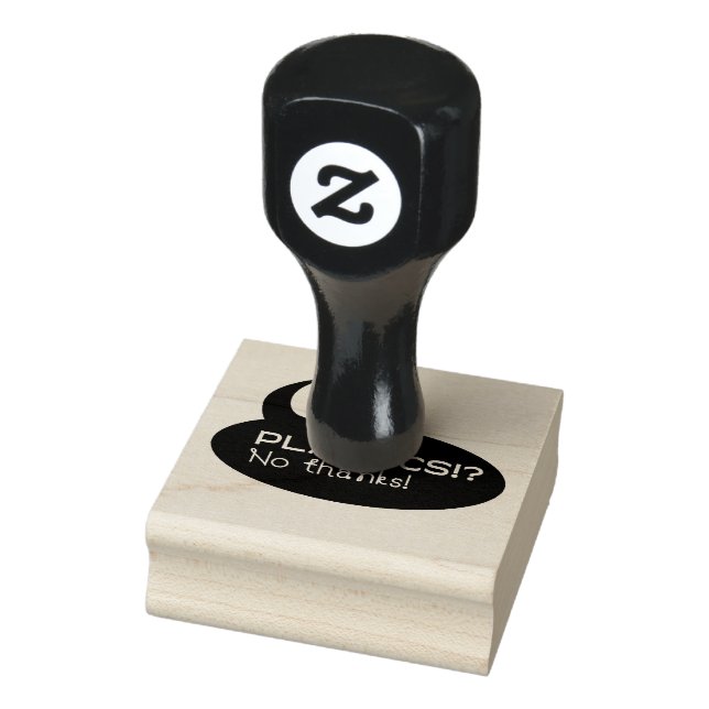 Plastics!? / Custom 2" x 2"  / 5 cm x 5 cm Rubber Stamp (Stamp)