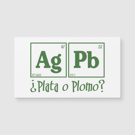 Plata o plomo (Front)