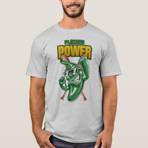 PLATANO POWER DOMINICANA BASEBALL TEAM SUPPORT T_Shirt