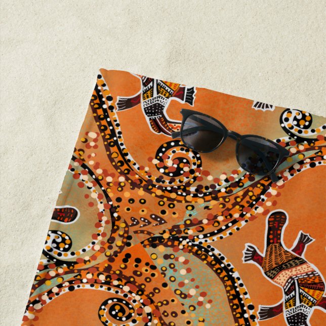PLATAPUS ART        BEACH TOWEL (In Situ)
