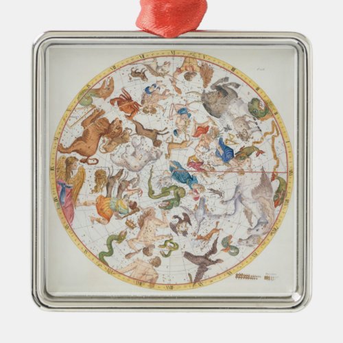 Plate 26 from Atlas Coelestis by John Flamsteed Metal Ornament