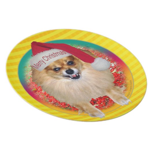 Plate | Bad Santa Pomeranian Yellow (Right Side)