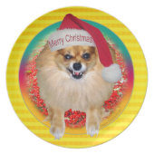 Plate | Bad Santa Pomeranian Yellow (Front)