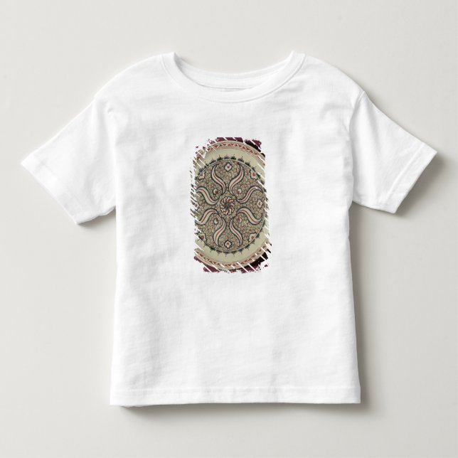 Plate decorated with a flame pattern toddler t-shirt (Front)