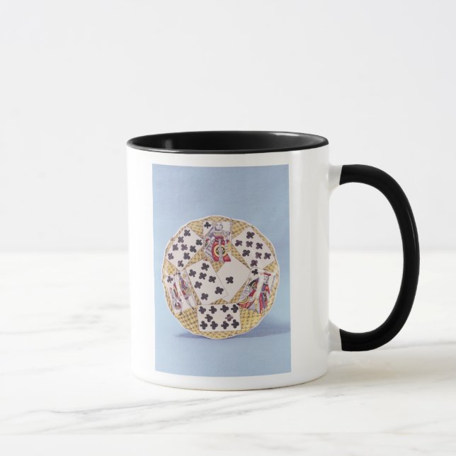 Plate decorated with a trompe l'oeil mug (Right)