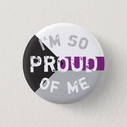 Plate Demisexual Flag Under Proud _ Love is Love Button